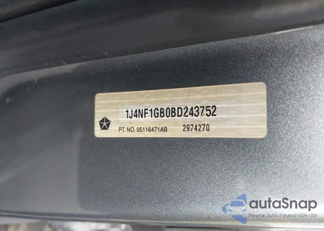 2011 Jeep Patriot Sport из США, поврежденный, VIN 1J4NF1GB0BD243752